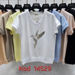Bluzki Damskie Tureckie_ Size uni_ paczka 12szt_mix kolor 1771063
