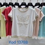 Bluzki Damskie Tureckie_ Size uni_ paczka 12szt_mix kolor 1771065
