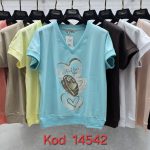 Bluzki Damskie Tureckie_ Size uni_ paczka 12szt_mix kolor 1771067
