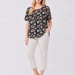 Bluzki Damskie Polskie_ size 48-54_ paczka 4szt 1 kolor 3553224