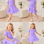 Sukienki DZIECIĘCA size 4-14 lat _ paczka 6szt _1 kolor 2444113