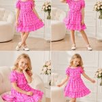 Sukienki DZIECIĘCA size 4-14 lat _ paczka 6szt _1 kolor 2444114