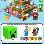 200 el + 5 fiegurki Klocki magnetyczne minecraft ledoweTNT Duże Pudełko 8666127