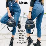 Jeansy Damskie M’sara_ size XS-xl _paczka 12szt_ 9990010