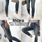 Jeansy Damskie M’sara_ size 26-31 _paczka 10szt_ 9990020
