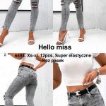Jeansy Damskie_ size XS-XL _paczka 12szt_ 9990039