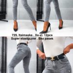 Jeansy Damskie_ size XS-XL _paczka 12szt_ 9990113