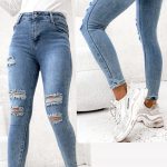 Jeansy Damskie_ size XS-XL _paczka 12szt_ 9990116