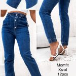 Jeansy Damskie_ size XS-XL _paczka 12szt_ 9990123