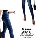 Jeansy Damskie M’sara_ size 27-32 _paczka 10szt_ 9990132