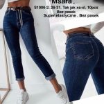Jeansy Damskie M’sara_ size 26-31 _paczka 10szt_ 9990135