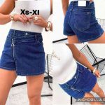 Spódnice z spodenki jeansowe damskie (XS-XL_ 10) 7784505