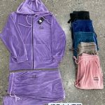 Komplety welurowe Damskie _ Size S-2XL_ paczka 12szt_MIX kolor 1226292
