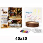 40 x 30cm MAGICZNA TABLICA LED PODSWIETLANA DO RYSOWANIA SWIECĄCA DLA DZIECI ZABAWKA 1227320