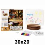 30 x 20cm MAGICZNA TABLICA LED PODSWIETLANA DO RYSOWANIA SWIECĄCA DLA DZIECI ZABAWKA 1227322
