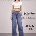 Jeansy Damskie  _ Size L-4XL_ paczka 10szt_ 1229305