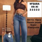 Jeansy Damskie M’sara _ Size xs-xl_ paczka 10szt_ 1229570