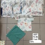 Komplety DZIECIĘCA size 74-86_ paczka 6szt _1 kolor