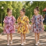 Sukienki DZIECIĘCA size 3-10 lat _ paczka 5szt _1 kolor 3323767