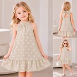 Sukienki DZIECIĘCA size 4-14 lat _ paczka 6szt _1 kolor 3323770