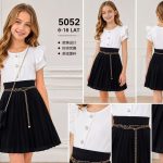 Sukienki DZIECIĘCA size 6-16 lat _ paczka 6szt _1 kolor 3323774
