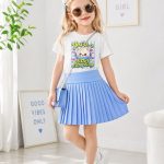 Sukienki DZIECIĘCA size 4-14 lat _ paczka 6szt _1 kolor 3323777
