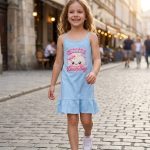 Sukienki DZIECIĘCA size 4-14 lat_ paczka 6szt _1 kolor 3323895