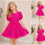 Sukienki DZIECIĘCA size 4-14 lat_ paczka 6szt _1 kolor 3323900