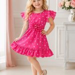 Sukienki DZIECIĘCA size 4-14 lat_ paczka 6szt _1 kolor 3323908