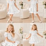 Sukienki DZIECIĘCA size 4-14 lat_ paczka 6szt _1 kolor 3323911