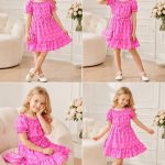 Sukienki DZIECIĘCA size 4-14 lat_ paczka 6szt _1 kolor 3323913