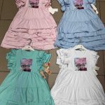 Sukienki DZIECIĘCA size 4-14 lat_ paczka 6szt _1 kolor 3323926