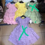 Sukienki DZIECIĘCA size 4-14 lat_ paczka 6szt _1 kolor 3323932