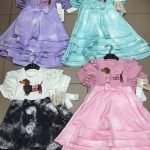 Sukienki DZIECIĘCA size 4-14 lat_ paczka 6szt _1 kolor 3323936