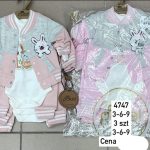 Komplety DZIECIĘCA size 3-9 m _ paczka 6szt _1 kolor 3323948