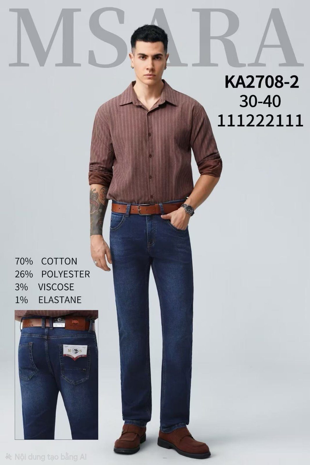 Spodnie JEANSOWE MĘSKA_size 30-40_paczka 12 szt 3324746