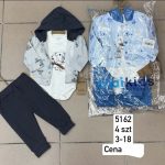 Komplety DZIECIĘCA size 3-18 m _ paczka 4szt _1 kolor