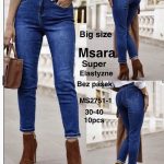 Jeansy Damskie M’sara _ Size 30-40_ paczka 10szt_[bez pasek]