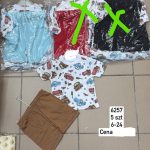 Komplety DZIECIĘCA size 6-24 m _ paczka 5szt _1 kolor