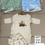 Komplety DZIECIĘCA size 3-9 m _ paczka 6szt _1 kolor 1360578
