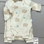 Komplety DZIECIĘCA size 3-9 m _ paczka 6szt _1 kolor 1360580