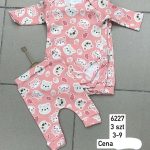 Komplety DZIECIĘCA size 3-9 m _ paczka 6szt _1 kolor 1360582