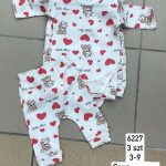 Komplety DZIECIĘCA size 3-9 m _ paczka 6szt _1 kolor 1360584