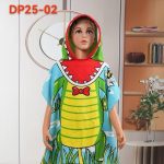 Ponczo dla dzieci na kąpielowy Z mikrofibra Rozmiar : 65/120cm_Paczka : 12szt 8654759