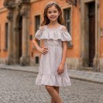 Sukienki DZIECIĘCA size 4-14 lat_ paczka 6szt _1 kolor 8804699