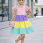 Sukienki DZIECIĘCA size 4-14 lat_ paczka 6szt _1 kolor 8804703
