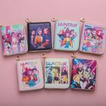 Portfel damski z nadrukiem KPOP kolorowy z zamkiem 6714183