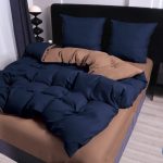 Komplet pościeli z 100% bawełna  Ma prześcieradło z gumką  _4 Częściowy  Rozmiar : 200/220cm 7053500