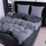 Komplet pościeli z 100% bawełna Ma prześcieradło z gumką _4 Częściowy Rozmiar : 200/220cm 7053503