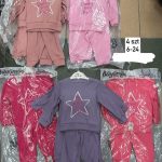 Komplety DZIECIĘCA size 6-24M_ paczka 4szt _1 kolor